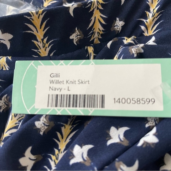 Gilli x Stitch Fix Willet Knit Skirt NWT navy size large - Picture 4 of 10